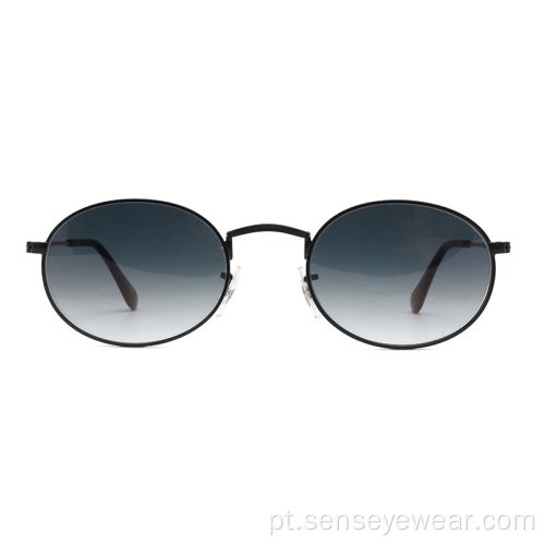 Mulheres Clássicos Mens de Aço Inoxidável Lentes de Lentes Sunglasses